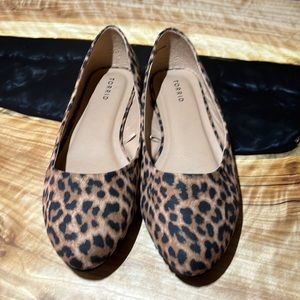 Torrid Cheetah Print Ballet Flats.  NWOT.  Sz 13ww